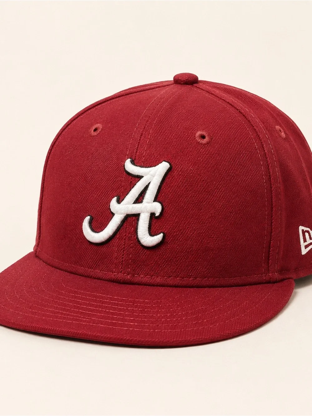 New Era Youth Cardinal Cap with White 'A' Logo